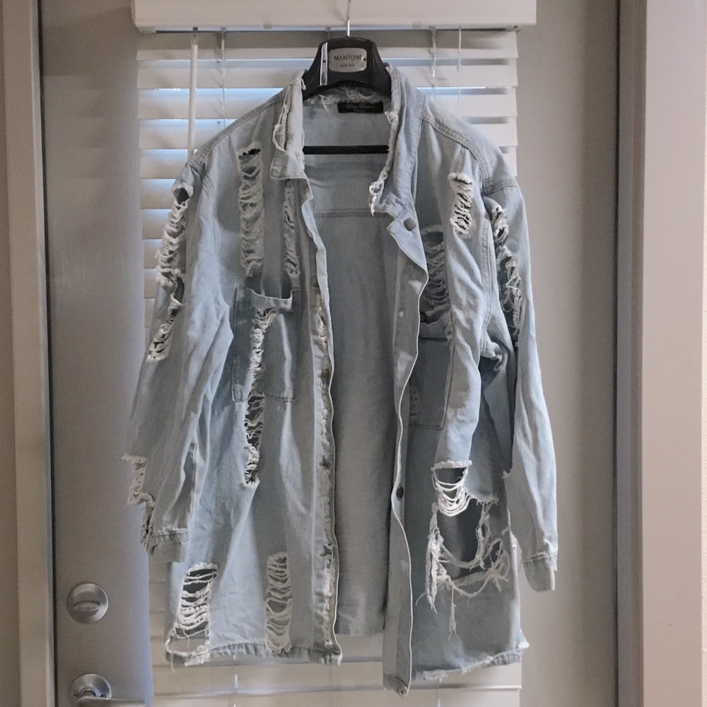 Denim Flavour Collection Destroyed Jean Jacket